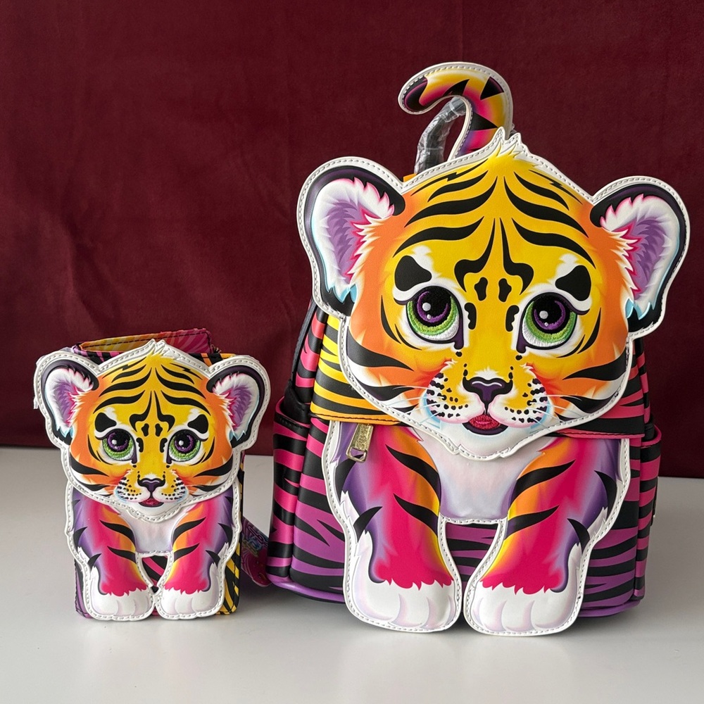 Lisa Frank x Loungefly - Forrest Tiger Backpack and Wallet Set